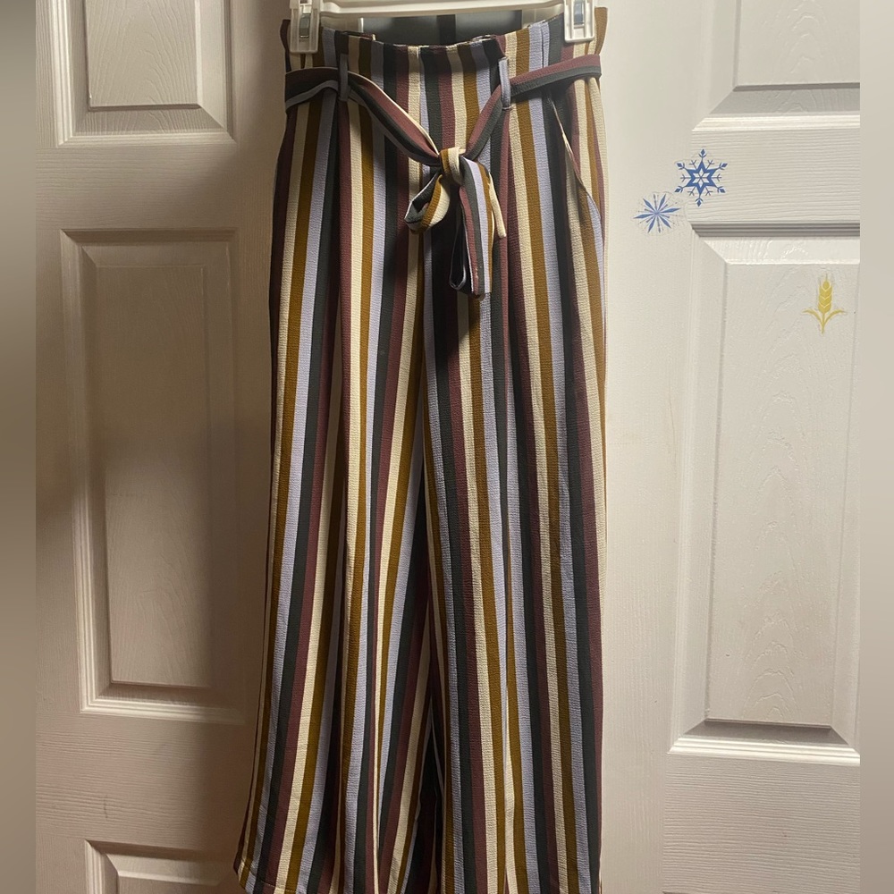Striped Wide Leg Pants